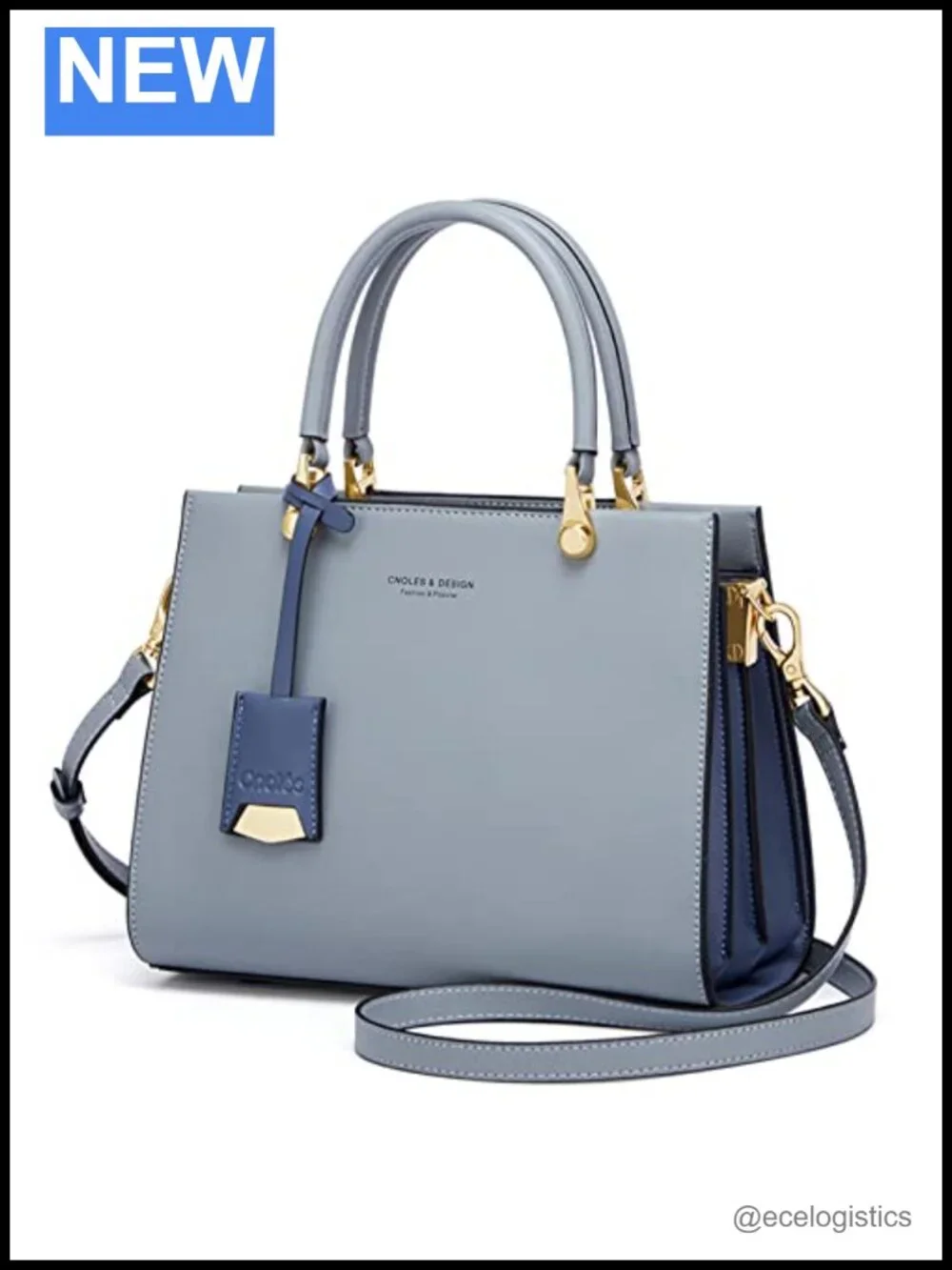 Genuine Leather Satchel Tote Handbag for Women, Large Capacity Shoulder Bag
